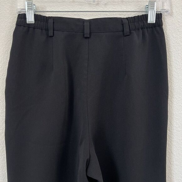 Samantha Sportswear Women's Tapered Pants Black Front Pleated High Rise Sz 4P - Picture 6 of 8